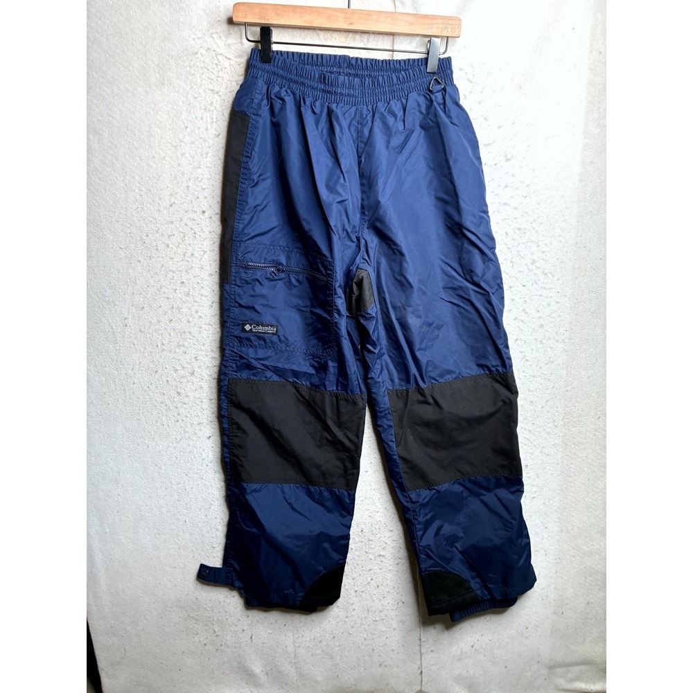 Vintage Columbia Snow Pants Mens Medium Blue High Rise Insulated Snowboarding